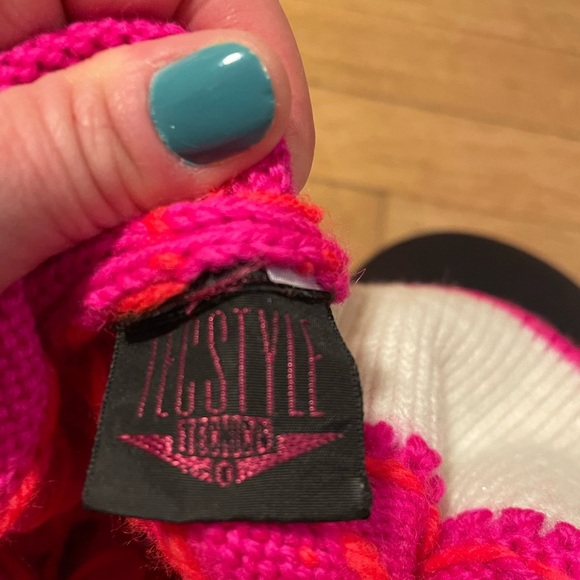 Vintage Tecnica Wool Pink and Orange Hat O/S - Picture 4 of 8